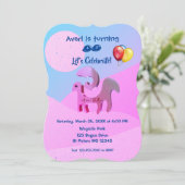 Invitation Fête d'anniversaire de Aries - (21 mars - 19 avril (Debout devant)
