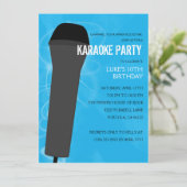 Invitation Fête d'anniversaire de Bahama Blue Rock Out Karaok (Debout devant)