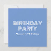 Invitation Fête d'anniversaire de baleine (Dos)
