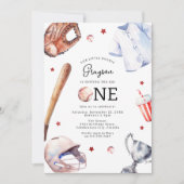 Invitation Fête d'anniversaire de baseball pour enfants (Devant)