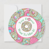 Invitation Fête d'anniversaire de beignet de Mlle It de (Devant)