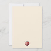 Invitation Fête d'Anniversaire de Berry Sweet Girl Whimsical (Dos)