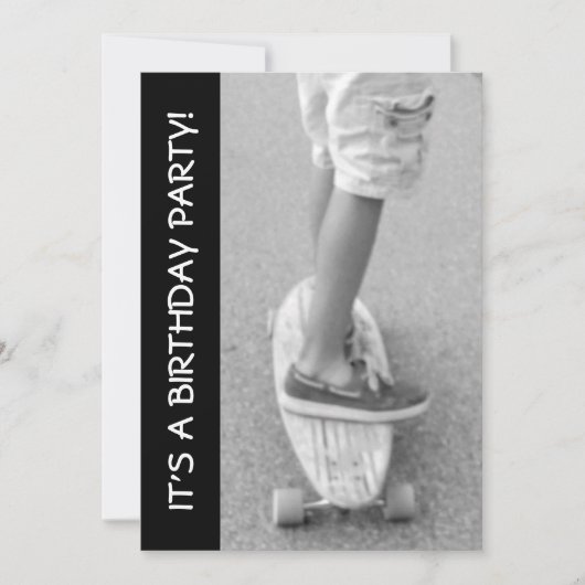 Invitation Fête d'anniversaire de bord (Devant)