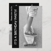 Invitation Fête d'anniversaire de bord (Devant / Derrière)