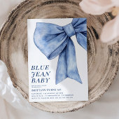 Invitation Fête d'anniversaire de Bow Denim