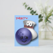 Invitation Fête d'anniversaire de bowling (Debout devant)