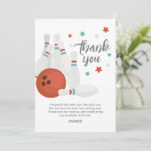 Invitation Fête d'anniversaire de bowling pour enfants modern (Debout devant)