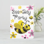Invitation Fête d'anniversaire de Bumble Bee (Debout devant)