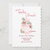 Invitation Fête d'anniversaire de Cake Smash (Devant)