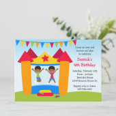 Invitation Fête d'anniversaire de Chambre de rebond (Debout devant)