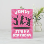 Invitation Fête d'anniversaire de Chambre de rebond du (Debout devant)