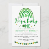 Invitation Fête d'anniversaire de Chanceux Chéri (Devant)