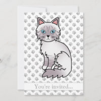 Fête d'anniversaire de chat Lilac Point Tabby Birm