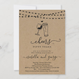 Invitation Fête d'anniversaire de Cheers Wine & Beer - Toute 