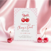 Invitation Fête d'anniversaire de Cherry Sweet Girl
