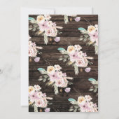 Invitation Fête d'anniversaire de Cheval Douce (Dos)