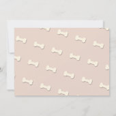 Invitation Fête d'anniversaire de chien lunatique illustrée (Dos)