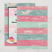 Invitation Fête d'anniversaire de clôture rustique (Devant / Derrière)