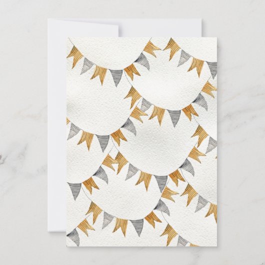 Invitation Fête d'anniversaire de Corn Maze Fall (Dos)