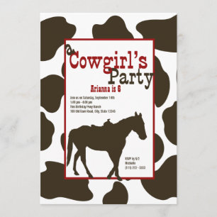 Invitation Fête d'anniversaire de Cowboy