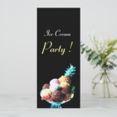 INVITATION FÊTE D'ANNIVERSAIRE DE CRÈME DE GLACE (Debout devant)