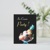 INVITATION FÊTE D'ANNIVERSAIRE DE CRÈME DE GLACE (Debout devant)