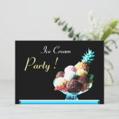 INVITATION FÊTE D'ANNIVERSAIRE DE CRÈME DE GLACE 2 (Debout devant)