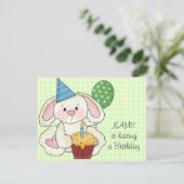 Invitation Fête d'anniversaire de Cube (Debout devant)