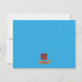 Invitation Fête d'anniversaire de Cute Pirates (Dos)