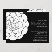 Invitation Fête d'anniversaire de Dahlia Bloom (Devant / Derrière)