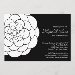 Invitation Fête d'anniversaire de Dahlia Bloom
