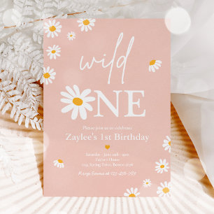 Invitation Fête d'anniversaire de Daisy Bohmian Wild One 1er 