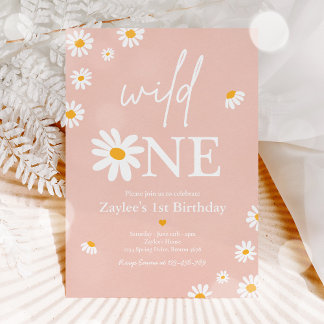 Invitation Fête d'anniversaire de Daisy Bohmian Wild One 1er