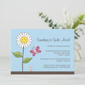 Invitation Fête d'anniversaire de Daisy & Butterfly Girls (Debout devant)