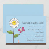 Invitation Fête d'anniversaire de Daisy & Butterfly Girls (Devant / Derrière)