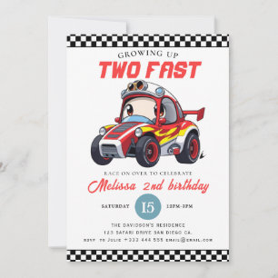 Invitation Fête d'anniversaire de deux ans pour un garçon fan