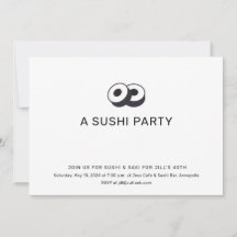 Fête d'anniversaire de dîner de Sushi
