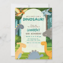 Fête d'anniversaire de dinosaure