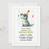 Invitation Fête d'anniversaire de dinosaure (Devant)
