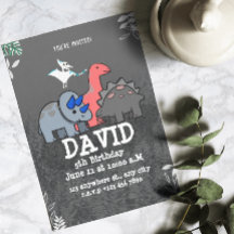 Fête d'anniversaire de dinosaure