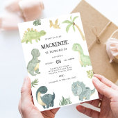 Invitation Fête d'anniversaire de dinosaure