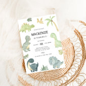 Invitation Fête d'anniversaire de dinosaure