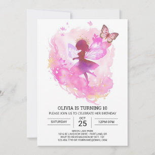 Invitation Fête d'anniversaire de Fairycore Princess