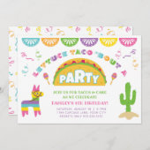 Invitation Fête d'anniversaire de Fiesta Taco (Devant / Derrière)