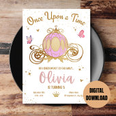 Invitation Fête d'anniversaire de fille au Château de Princes