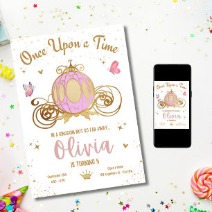 Invitation Fête d'anniversaire de fille au Château de Princes