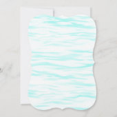 Invitation Fête d'anniversaire de fille sirène lunatique (Dos)