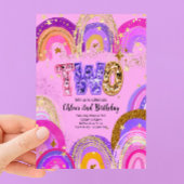 Invitation Fête d'anniversaire de filles de 2 ans