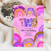 Invitation Fête d'anniversaire de filles de 2 ans
