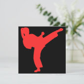 Invitation Fête d'anniversaire de filles de karaté (Debout devant)